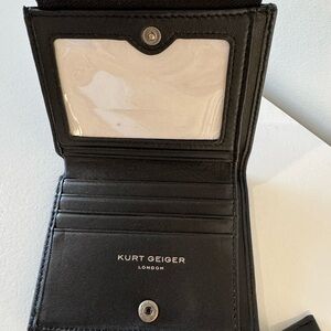 Kurt Geiger Black Leather Card Holder